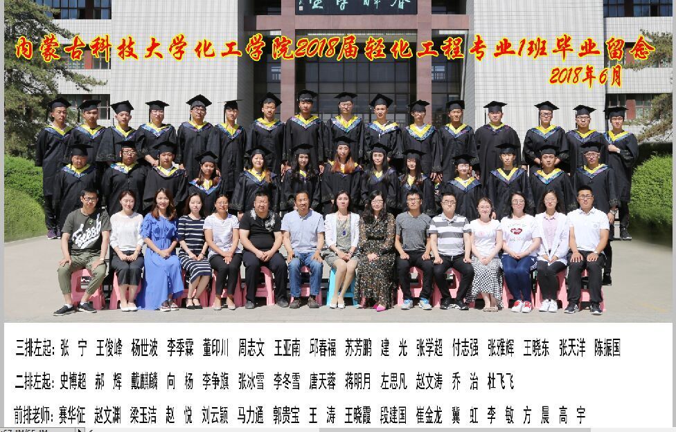 2014级轻化工程一班